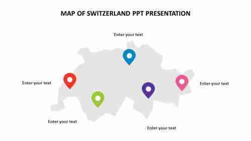 Map of switzerland ppt presentation